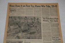 1973 Los Angeles Times * Rams Win West Title * O.J. Simpson Ties 100-yard Record picture