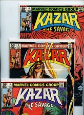 Kazar #4, #5, and #6 Marvel Comics Lot of 3 Books /*** picture