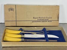Vintage Regent Sheffield English Stainless 3 Piece Carving Set In Original Box picture