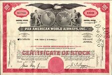Stock Certificate Pan American World Airways **Check out the scans** picture