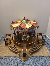 Vtg 1997 Mr. Christmas Holiday Around The World Musical Carousel WORKS NO LIGHTS picture