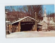 Postcard Old Covered Bridge Waitsfield Vermont USA picture