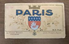 1920s? 1930s? Paris France Travel Souvenir Postcard Book Post Cards Old ND Phot picture
