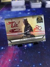 Star Wars Ray Park Darth Maul Signed 2021 Topps masterwork PSA Authenticated picture