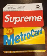 Mint un-used Supreme Metro Card NYC Subway New York City Metrocard picture