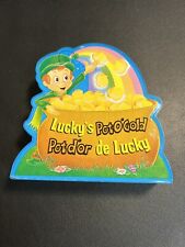 French Lucky Charms Cereal Promotion Lucky's Pot O'Gold Coin Plastic Bank picture