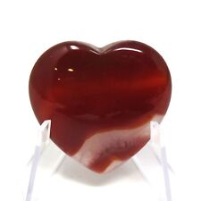 Carnelian Stone Heart #637-35mm or 1.37in Valentines Day  Pocket Gemstone picture