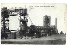 c1911 Ardis Furnace Iron Mountain Michigan MI M. Levy Co Postcard POSTED picture