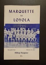 1953-54 Marquette Hilltoppers basketball vs Loyola  Warriors Golden Eagles picture