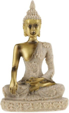 Buddha Figurine, Buddha Statue, Sandstone Bring Good Luck for Family Collections picture