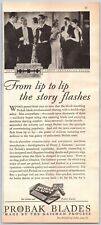 1931 PROBAK BLADES For Gillette & Probak Razors Gaisman Process Vintage Print Ad picture