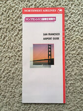 Vtg 1992 Northwest Airlines Japanese San Francisco CA Airport Guide Travel Maps picture