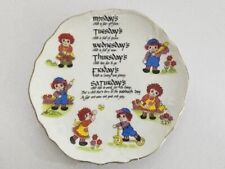Vintage 1974 Albert E Price Raggedy Ann &Andy DAY OF THE WEEK Decorative Plate picture