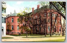 Harrisburg Pennsylvania PA Postcard Hospital View From Street Early Dauphin Co picture