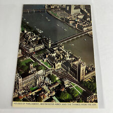 Westiminster Abbey Houses of Parliament Bridge Hungergord Thames Royal Postcard picture