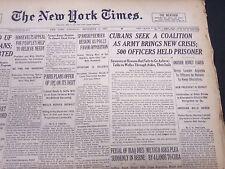 1933 SEPTEMBER 9 NEW YORK TIMES - CUBANS SEEK A COALITION - NT 5259 picture