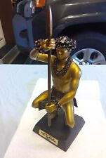 Kim Taylor Reece Kekoa Warrior Male, Dancer Bronze Finish Cast Resin Statue  picture