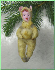 🎄Vintage antique Christmas spun cotton ornament figure #295243 picture
