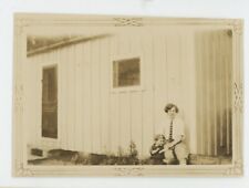 Vintage Photo Masculine Gal Toddler Girl Camp Trip Nostalgia Umatilla WA OR 1926 picture