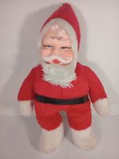Vintage Superior Toy And Novelty Rubber Faced Santa Claus Plush picture
