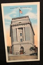 Vintage Postcard Masonic Temple - Garrison Toy - Washington, DC picture