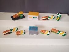 Mini Brands FOODIES 9 PCS Subway Sandwiches SODA Hot Soup BOX Tuna TURKEY Food picture