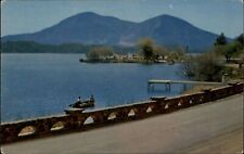 Clear Lake ~ Mt Konocti ~ Lake County California ~ 1950s-60s vintage postcard picture