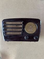 Crosley Miniature Brown Plastic Tube Radio.Model 58Tk. Needs A Light Bulb. AA picture