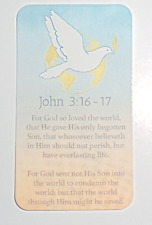 15 Christian Prayer Cards FOR GOD SO LOVED Bible Scripture Verse John 3:16-17 picture