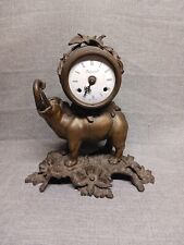 Imperial Brevettato Italy Bronze Elephant Clock Not A Reproduction Runs Read picture