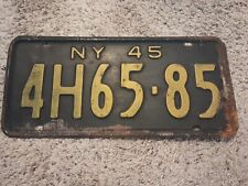 1945 New York State License Plate  picture