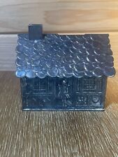 Vintage Silver Plate Hansel and Gretel Bank Denmark With Original Key Mint picture