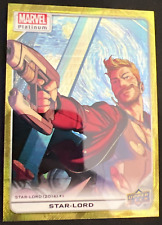 2023 UD Marvel Platinum YELLOW SPOTLIGHT Parallel Card #116 - STAR-LORD #207/399 picture