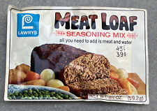 Vintage 1976 Lawry’s Meat Loaf Seasoning Mix Gross Out 70s Food Package Exclnt picture