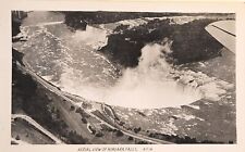 RPPC Aerial View of Niagara Falls  NY 1940s Real Photo Postcard A63 picture