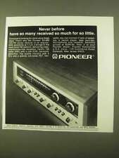 1970 Pioneer SX-990 AM-FM Stereo Receiver Ad picture