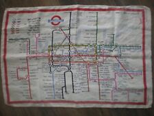 Vintage Tea Towel, London Railways / Transport, Pure Linen, Ireland, Lamont picture