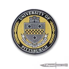 Pittsburgh University embroidered patch - Wax Backed -  4 1/2