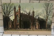 ATQ Ephemera Postcard unposted 1905 old library Yale university new haven Cn. picture