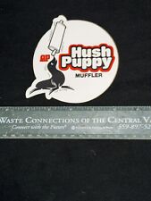 Vintage AP Hush Puppy Muffler Sticker 1970’s picture