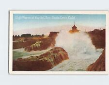 Postcard High Waves at Vue de L Eau, Santa Cruz, California picture