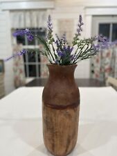 Beautiful large wooden Vase 12” tall picture