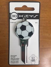 3D Soccer Ball Universal Key Blank by Hillman -- House Office -- Cast Ball Head picture