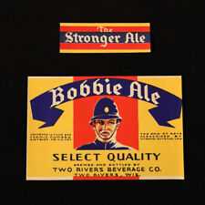Bobbie Ale Label with Neck IRTP U-Permint Two Rivers WI picture