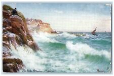 c1910 The Rocks Pittenween Fifeshire Coast Oilette Tuck Art Postcard picture