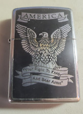 New Zippo Lighter - American Eagle Silver With Original Packaging  picture