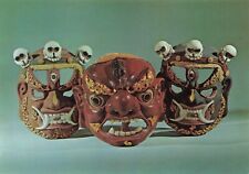 Postcard Painted Paper Mache Masks Bhutan Deities Smithsonian Museum picture