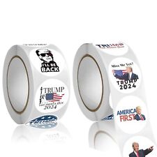 500pcs 2024 Donald Trump Stickers Roll Funny Presidential Election USA America picture