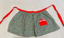 Vintage Handmade Christmas Holly Apron picture
