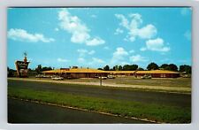 Fayetteville NC-North Carolina, Holiday Inn, Marque, 60's Cars, Vintage Postcard picture